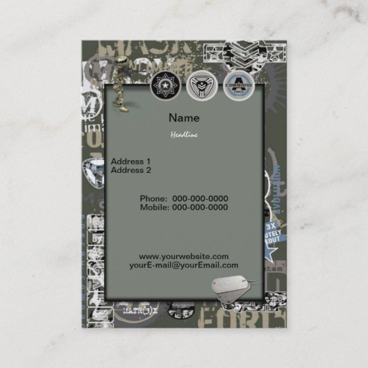 Militair Visitekaartje (Voorkant)