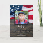 Militair - Vlag van de VS Viering van het Leven - Kaart (Achterkant)