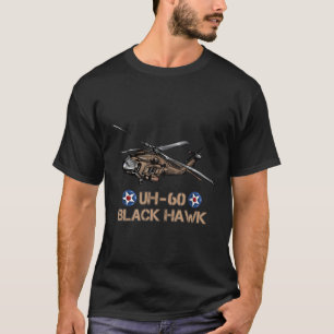 Militair Vliegtuig UH-60 Black Hawk Huey Helikopte T-shirt