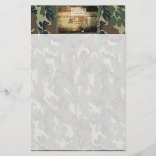Militair voertuig briefpapier