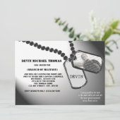 Militair wegtrekken kaart (Staand voorkant)