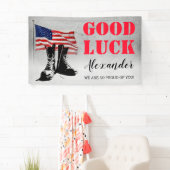 Militair wegtrekken spandoek (Insitu)