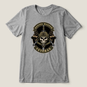 Militair Werkhond Veteraan K9 Embleem Tri-Blend Shirt