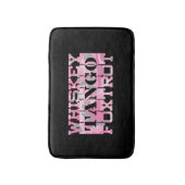 Militair Whiskey Tango Foxtrot Roze Camo Badmat (Voorkant Verticaal)