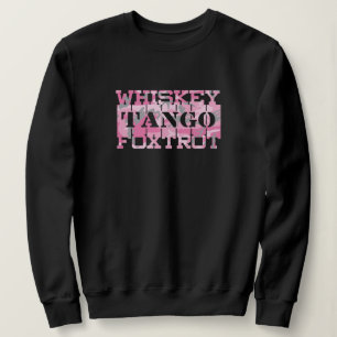 Militair Whiskey Tango Foxtrot Roze Camo Trui