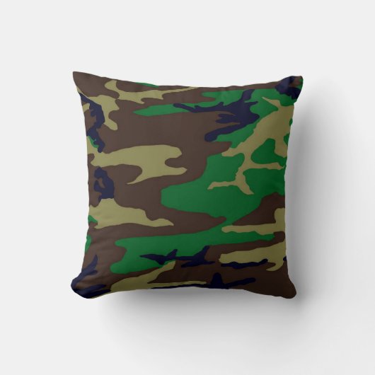 Militair Woodland Camo Pillow Kussen (Voorkant)