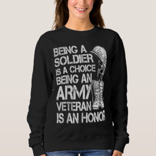 Militair Zijn Is Een Keuze Raglan Baseball Trui