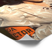 militaire 1940-vrouw in fabriek poster (Hoek)