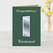 Militaire 1e Luitenant BevorderingsKaart Kaart (Gele Bloem)