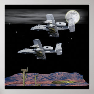 Militaire A-10 wrattenzwijn Poster