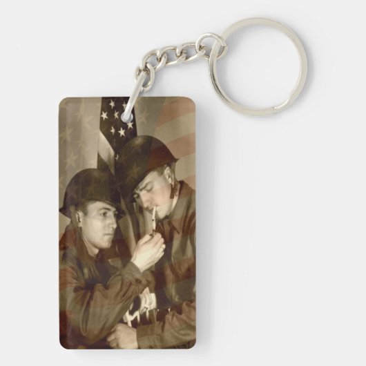 militaire acrylSleutelhanger Sleutelhanger (achterkant)