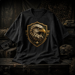 Militaire Adelaar Crest Embleem Tri-Blend Shirt