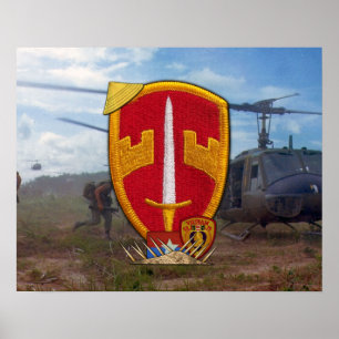 Militaire adviseurs Vietnam-Poster voor oorlogspat Poster
