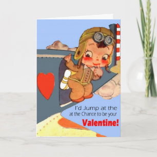 Militaire Airman Valentijn Kaart