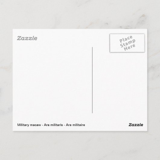 Militaire ara geperst briefkaart (Achterkant)