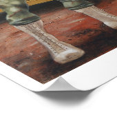 Militaire Arkansas Soldier Hog Razorback Poster (Hoek)