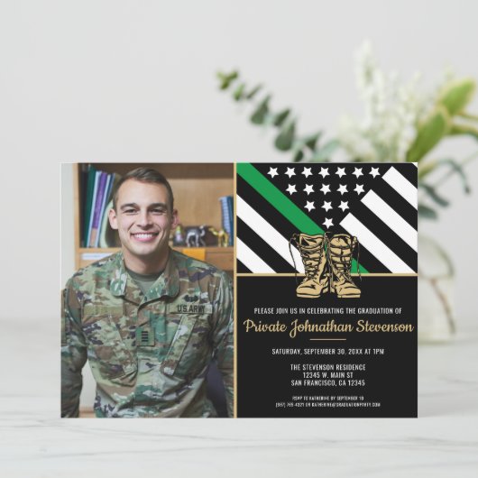 Militaire Basisopleiding Afstuderen Patriottische Kaart (Staand voorkant)