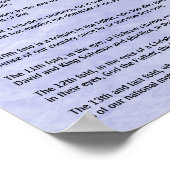 Militaire begrafenis 13 Folden van de Amerikaanse  Poster (Hoek)