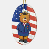 Militaire Beren Keramisch Ornament (Links)