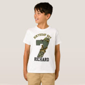 Militaire Birthday Boy 7Soldaat T-shirt (Voorkant volledig)