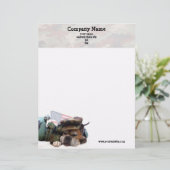 Militaire Boxer Dog Letterhead Persoonlijk Briefhoofd (Staand voorkant)