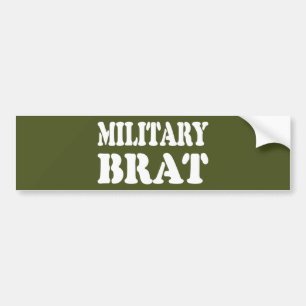 MILITAIRE BRAT BUMPERSTICKER