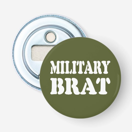 MILITAIRE BRAT BUTTON FLESOPENER (Voorkant)