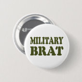 MILITAIRE BRAT RONDE BUTTON 5,7 CM (Voorkant /achterkant)