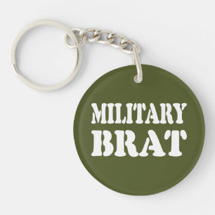 MILITAIRE BRAT SLEUTELHANGER