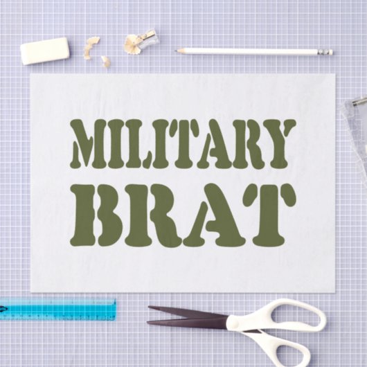 MILITAIRE BRAT TISSUEPAPIER (Craft)