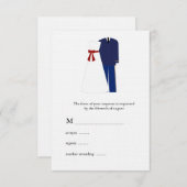 Militaire bruiloft RSVP Kaarten (Voorkant / Achterkant)