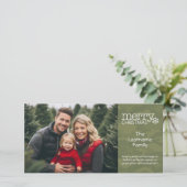 Militaire - Camo - Carte photo de Noël - 1 photo (Debout devant)