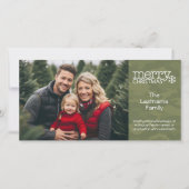 Militaire - Camo - Carte photo de Noël - 1 photo (Devant)