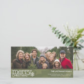 Militaire - Camo - Carte photo de Noël - 1 photo (Debout devant)