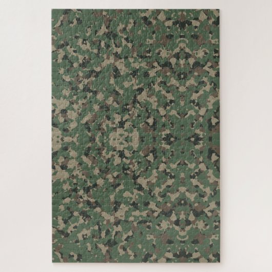 Militaire Camo Frustratie Brain Activity Legpuzzel (Verticaal)