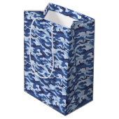 Militaire Camo Gift Bag Medium Cadeauzakje (Achterkant Gekanteld)