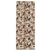 Militaire Camo Gift Bag Wijn Cadeautas (Voorkant)