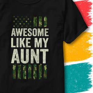 Militaire Camouflage Amerikaanse Vlag Geweldig Net T-shirt