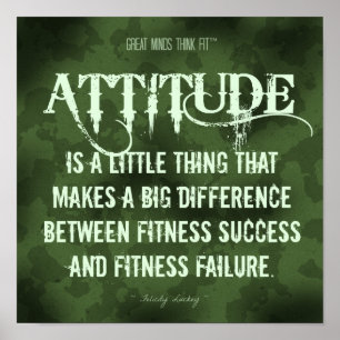 Militaire Camouflage: Attitude for Fitness Success Poster