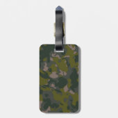 Militaire camouflage bagagelabel (Achterkant verticaal)