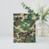 Militaire Camouflage Briefkaart (Staand voorkant)
