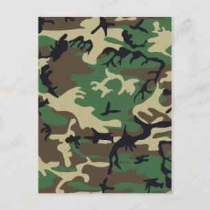 Militaire Camouflage Briefkaart