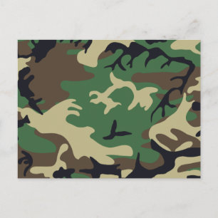 Militaire Camouflage Briefkaart