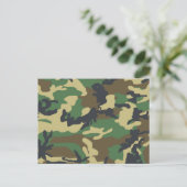 Militaire Camouflage Briefkaart (Staand voorkant)