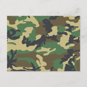 Militaire Camouflage Briefkaart