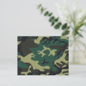 Militaire Camouflage Briefkaart (Staand voorkant)