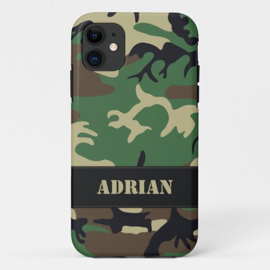 Militaire Camouflage Case-Mate iPhone Case (Achterkant)