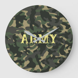 Militaire camouflage groen grote klok