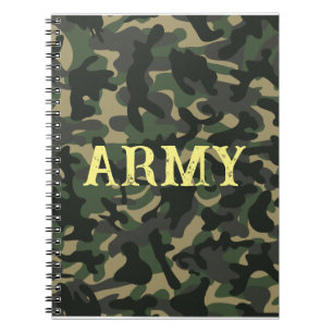 Militaire camouflage groen notitieboek