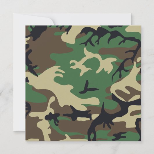 Militaire Camouflage Kaart (Voorkant)